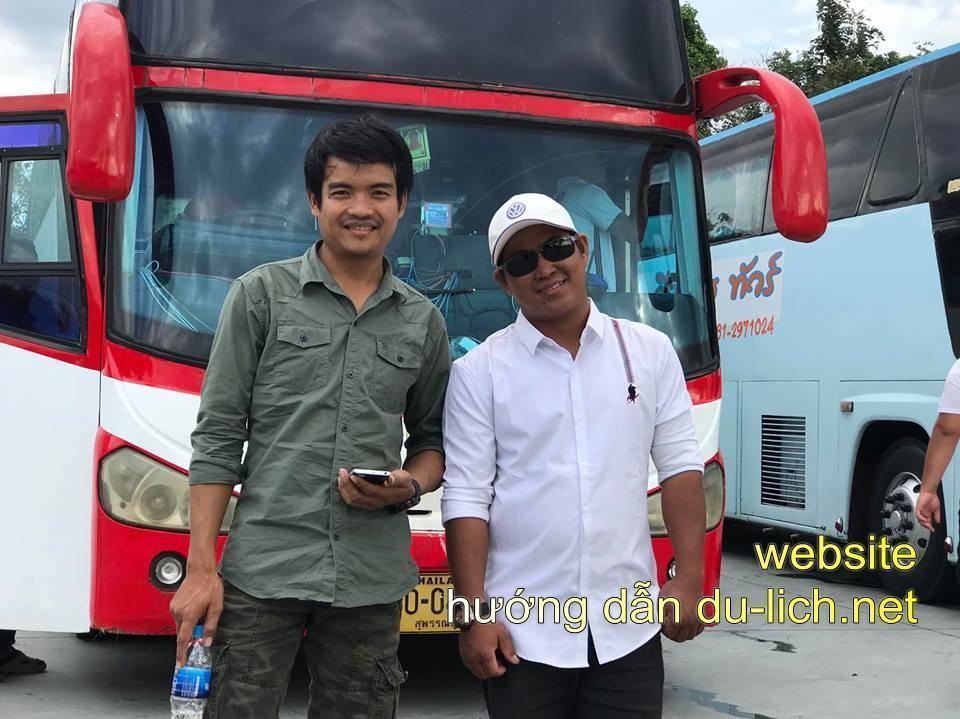 Những anh tài của xe bus đưa khách từ sân bay xuống Pattaya