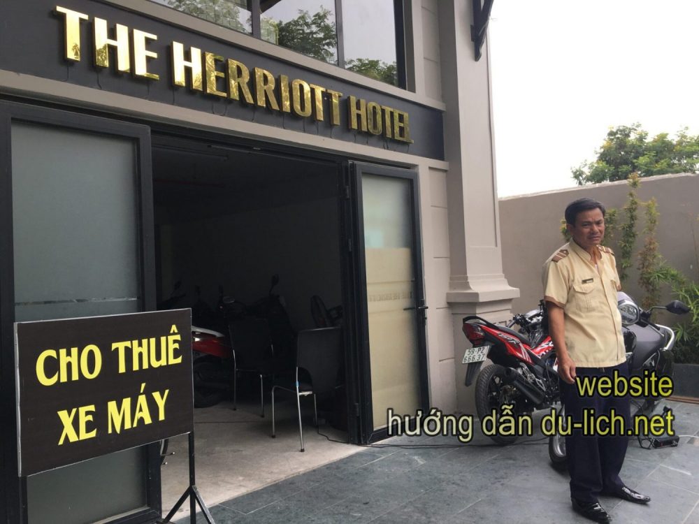 Thuê xe máy tại khách sạn Herriott