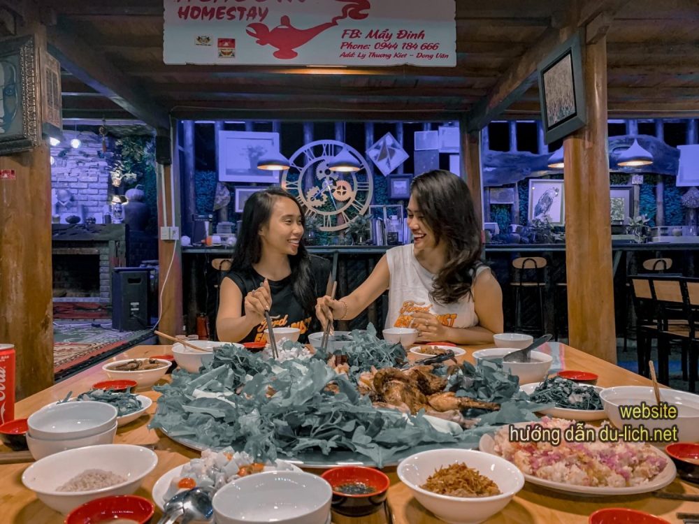 Review Hà Nội + Ninh Bình + Hà Giang: Bữa tối tại Homesay Aladdin Dongvan