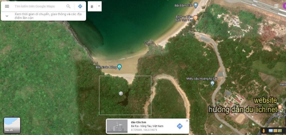 Bản đồ cánh rừng - bãi biển bí mật ở Côn Đảo