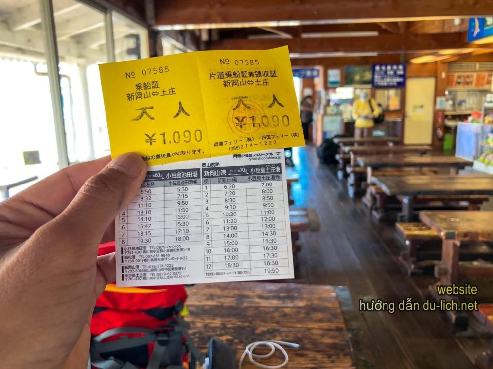 Giá vé cũng như lịch phà chạy tại Shin nha