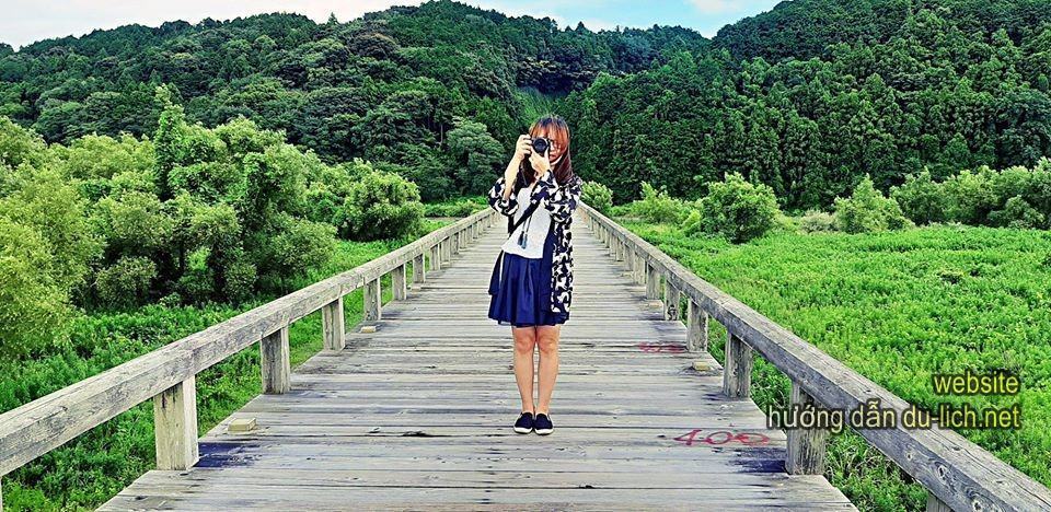 Hình ảnh cây cầu gỗ Horai (Nhật Bản)