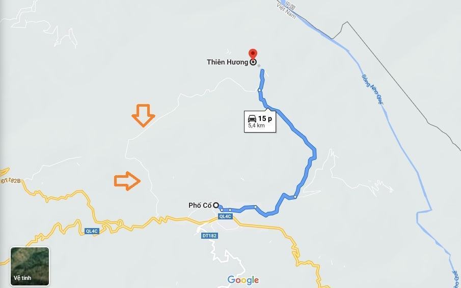 Bản đồ làng Thiên Hương Đồng Văn