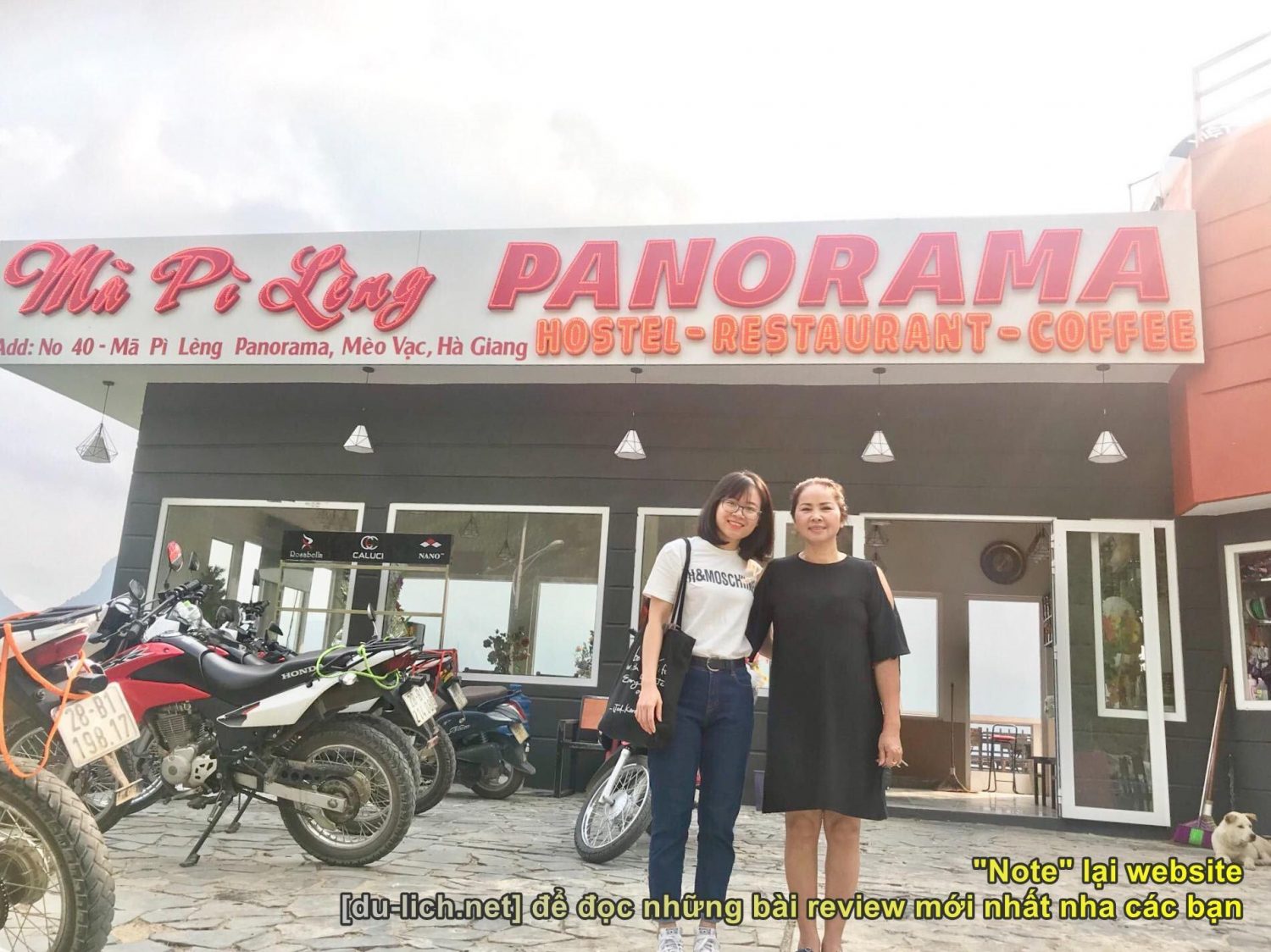 Chi phí đi Hà Giang: tại nhà hàng + hostel Panorama