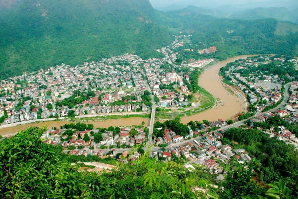 Hình ảnh dòng sông Lô chảy qua TP Hà Giang