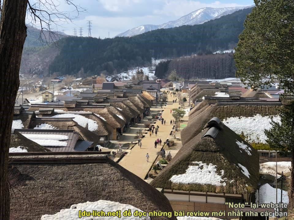 Toàn cảnh làng cổ Oshino Hakkai (Nhật Bản) nhìn từ trên cao