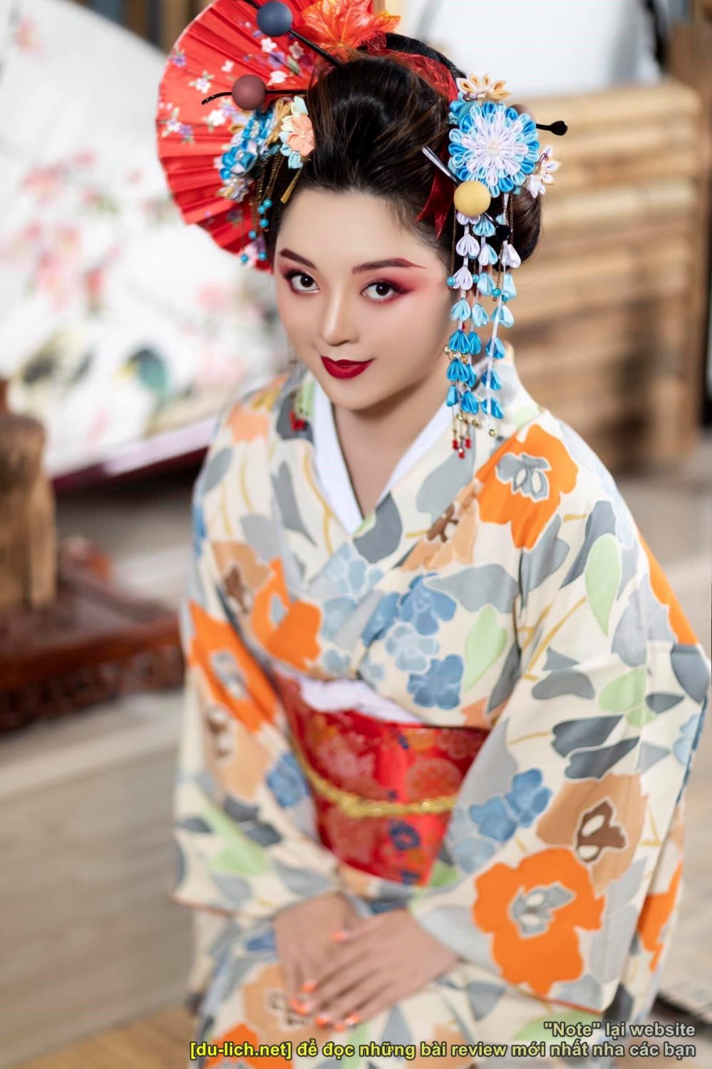 Trang phục Kimono ở Kyoto - Nhật Bản. Photo Trần Ngọc Sông Quê