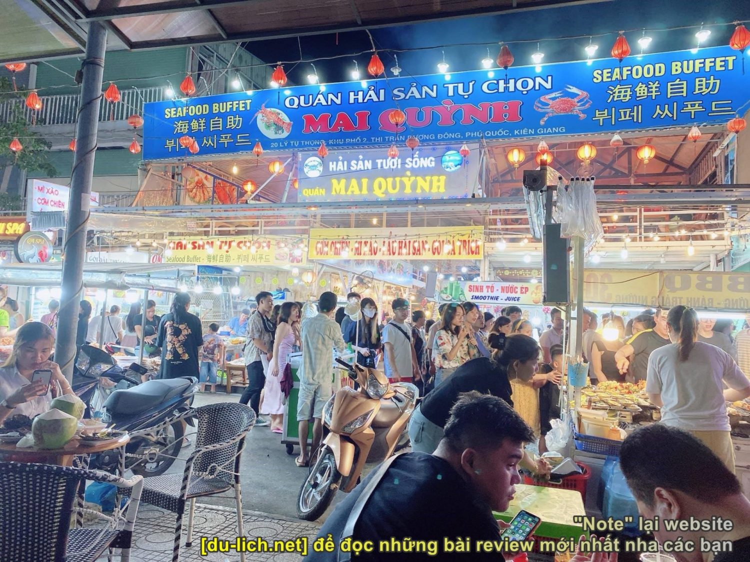 Chợ đêm Dương Đông (Phú Quốc) - nơi mọi người có thể vào ăn đêm nha